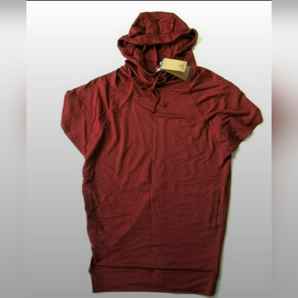 prAna Carys French Terry Knit Hooded Shift Dress S NWT - Picture 3 of 10